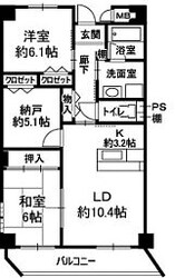 グレンエデン北谷の物件間取画像